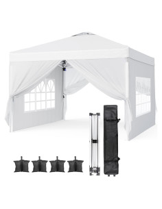 Carpa Plegable Bealife 3x3m con Paredes Removibles y Altura Ajustable