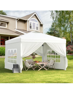 Carpa Plegable Bealife 3x3m con Paredes Removibles y Altura Ajustable 2