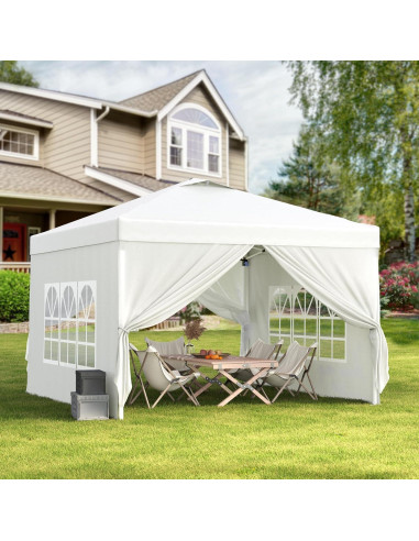 Carpa Plegable Bealife 3x3m con Paredes Removibles y Altura Ajustable