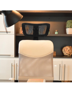 Reposacabezas ajustable Tofficu para silla de oficina negro 2