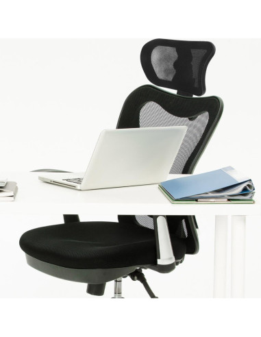 Reposacabezas ajustable Tofficu para silla de oficina negro