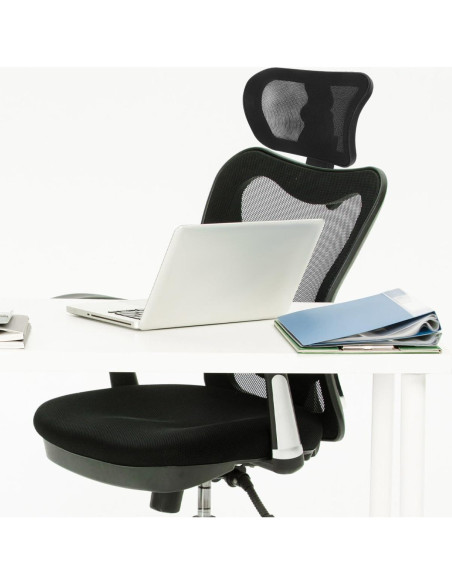 Reposacabezas ajustable Tofficu para silla de oficina negro