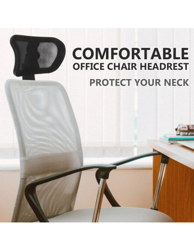 Reposacabezas ajustable Tofficu para silla de oficina negro