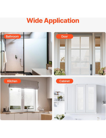 Película de Privacidad VEVOR 60x200 cm Esmerilada UV