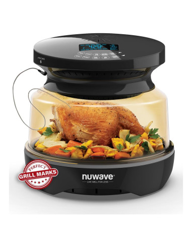 Horno de Parrilla Nuwave Primo 1500W, Termómetro Digital, 4.08kg