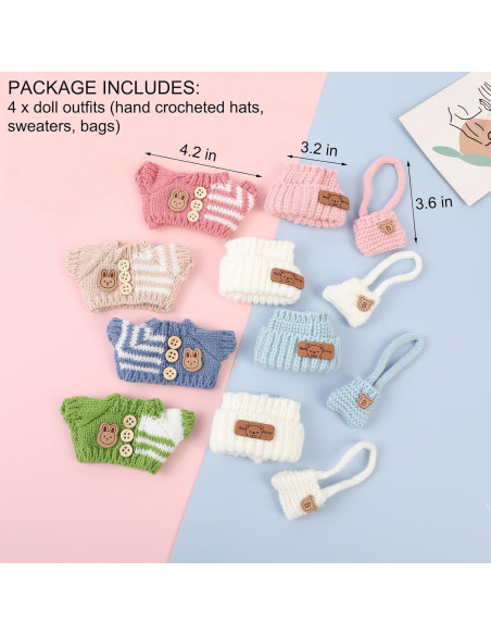 Conjunto de Ropa para Muñeca 17cm MM MEGIJAAKI - 4 Piezas