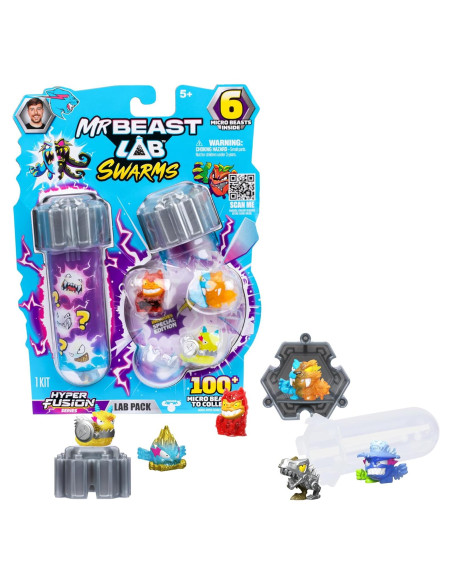 Paquete de 6 Micro Bestias Hiper Fusión MrBeast Lab