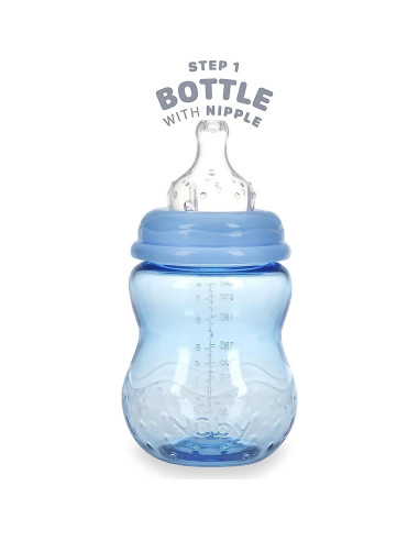 Botella a Vaso Nuby Crece Conmigo 240ml Azul Verde