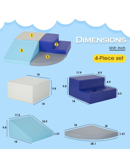 Juego de 4 Piezas de Juguetes de Escalada PayLessHere