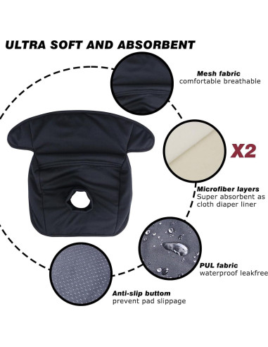 Protector de Asiento de Coche Hi Sprout Piddle - Negro - 1 Paquete