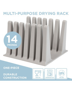 Soporte de Secado de Silicona Nordic By Nature - Gris Claro 2