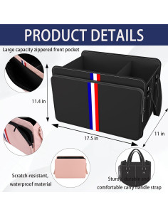 Organizador de Maletero Homeve Impermeable Plegable 3 Compartimentos 2