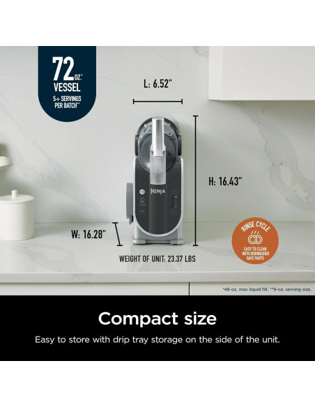 Máquina de Bebidas Congeladas Ninja FS300 72 oz Renovada