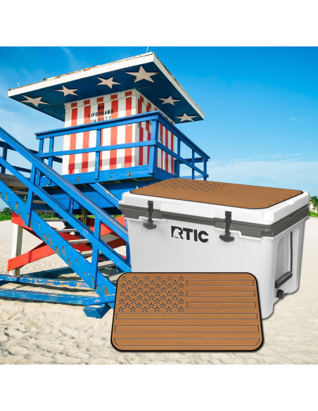 Pad Antideslizante USATuff para Enfriador RTIC 32qt - Bandera EE. UU.