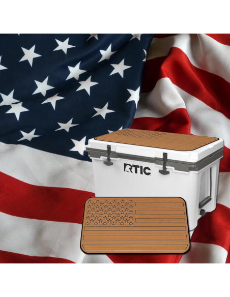Pad Antideslizante USATuff para Enfriador RTIC 32qt - Bandera EE. UU.