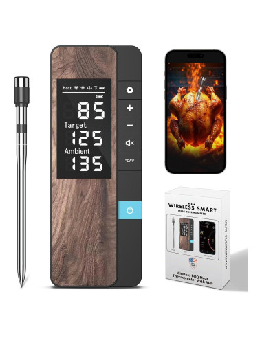 Termómetro de Carne Inalámbrico Patchelp HK-50A con Probeta Ultra Fina