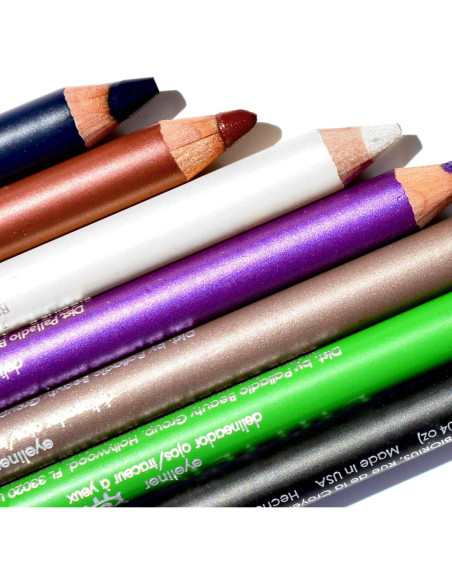 Eyeliner de Madera Palladio Negro, Aplicación Fácil, Larga Duración