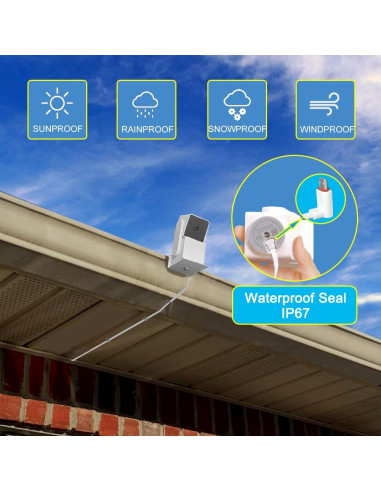 Cable de Extensión de Poder 3M JJMASEE para Cámaras Wyze y Blink