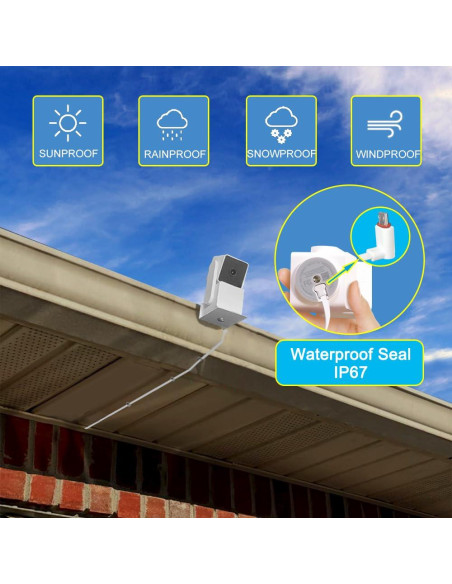 Cable de Extensión de Poder 3M JJMASEE para Cámaras Wyze y Blink