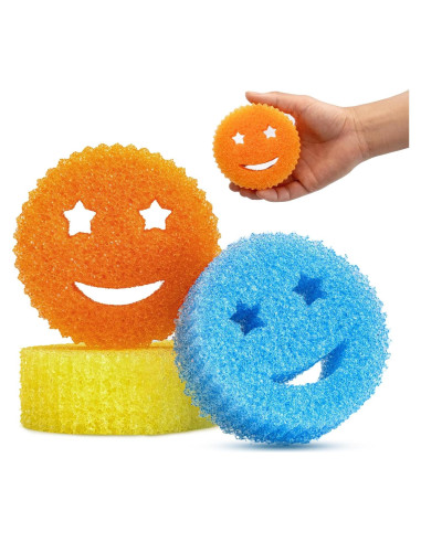 Esponjas de Fregar HELIME NewSmile 3P, A Prueba de Rayones
