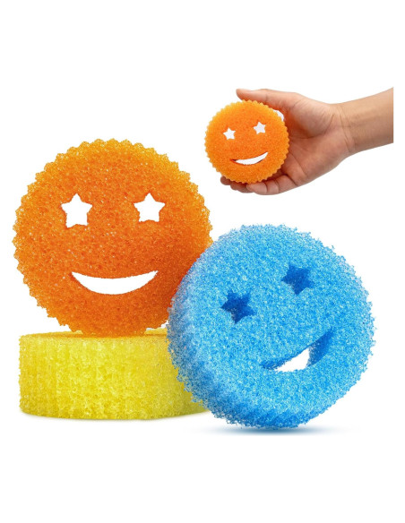 Esponjas de Fregar HELIME NewSmile 3P, A Prueba de Rayones