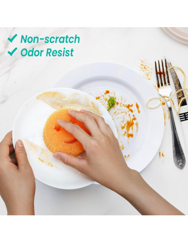 Esponjas de Fregar HELIME NewSmile 3P, A Prueba de Rayones