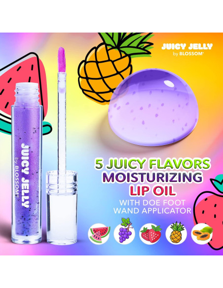 Brillo de Labios Gel Jugo Hidratante Uva Blossom 2.54g