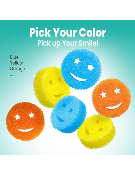 Esponjas de Fregar HELIME NewSmile 3P, A Prueba de Rayones