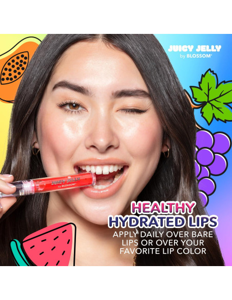 Brillo de Labios Gel Jugo Hidratante Uva Blossom 2.54g