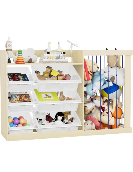 Organizador de Juguetes HedoAjim con 6 Contenedores Extraíbles