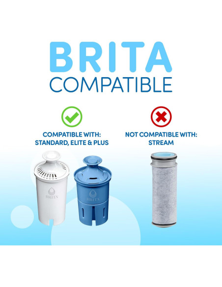 Jarra de vidrio Vitev con filtro mineral pH 8.5-9.5 1.36 kg