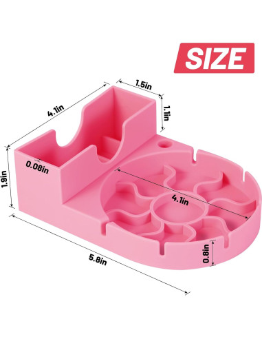 Soporte Secado Botellas Silicona Grado Alimenticio Rosa