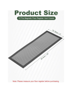 Cubiertas Magnéticas para Ventilación de Piso YOKIVE 12 Pcs 25.4x10.2cm 2