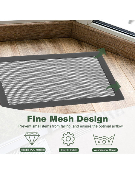 Cubiertas Magnéticas para Ventilación de Piso YOKIVE 12 Pcs 25.4x10.2cm