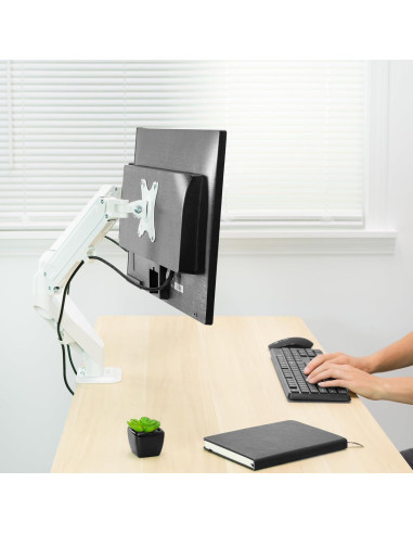 Soporte Articulado Doble Monitor VIVO STAND-V102OW Blanco