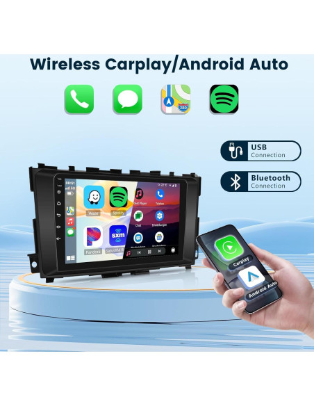 Estéreo de Radio Podofo para Nissan Altima 2013-2018 9"