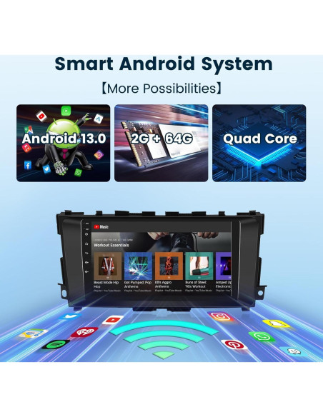 Estéreo de Radio Podofo para Nissan Altima 2013-2018 9"