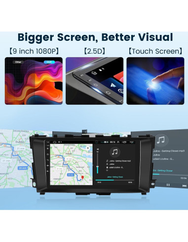 Estéreo de Radio Podofo para Nissan Altima 2013-2018 9"