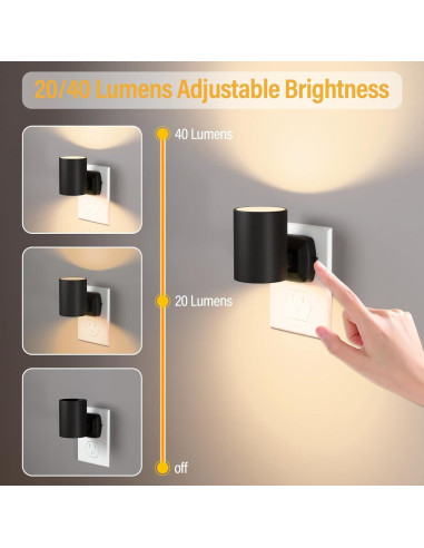 Luz Nocturna NOVELUX 2700K con Sensor Crepúsculo 2 Paquete