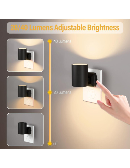 Luz Nocturna NOVELUX 2700K con Sensor Crepúsculo 2 Paquete