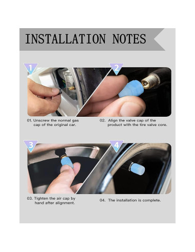 Tapas de Válvula Brillantes SISUJA 20Pcs Verde para Autos