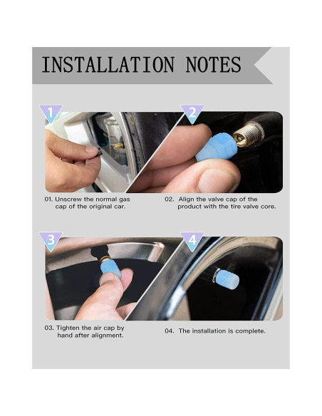 Tapas de Válvula Brillantes SISUJA 20Pcs Verde para Autos