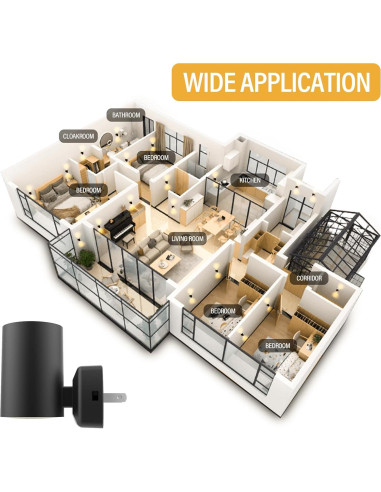 Luz Nocturna NOVELUX 2700K con Sensor Crepúsculo 2 Paquete