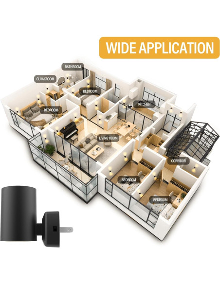 Luz Nocturna NOVELUX 2700K con Sensor Crepúsculo 2 Paquete