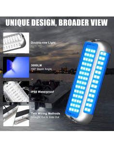 Luces LED Submarinas BASIKER BS4 3000LM IP68 Acero Inoxidable 2