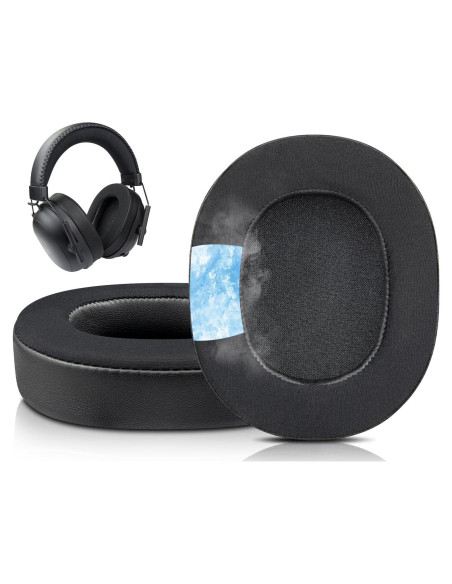 Almohadillas de Gel Refrigerante SOULWIT para Razer BlackShark V2 - Negro