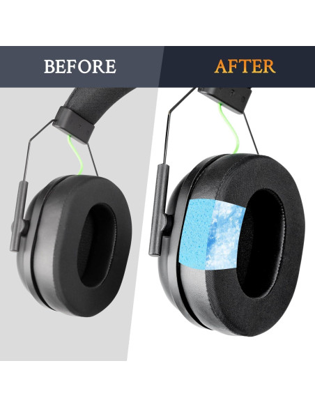 Almohadillas de Gel Refrigerante SOULWIT para Razer BlackShark V2 - Negro