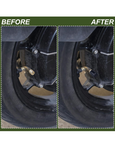 Tapas de Válvula en Forma de Bala PAGOW - 4 Pcs Aluminio Negro