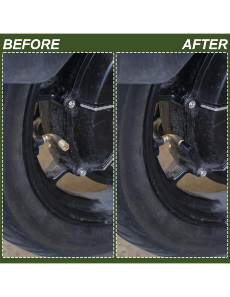 Tapas de Válvula en Forma de Bala PAGOW - 4 Pcs Aluminio Negro