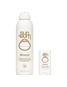 Protector Solar Mineral Sun Bum Spray SPF 30 y Stick Facial SPF 50